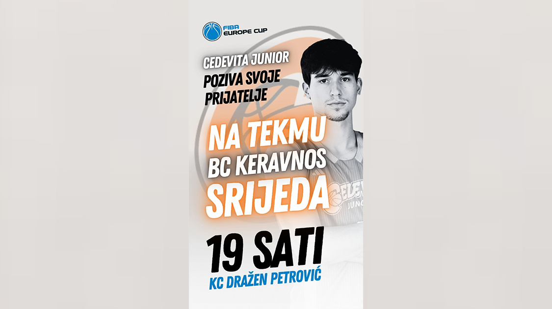 MEDVJEDI GOSTI NA EUROCUP UTAKMICI CEDEVITE JUNIOR! 